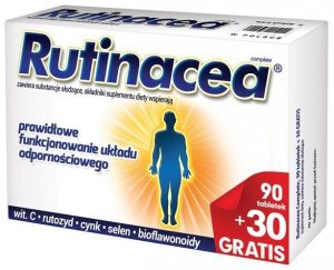 Rutinacea Complete 90+30 tabletek wit C / rutozyd / cynk / selen Zdrowie