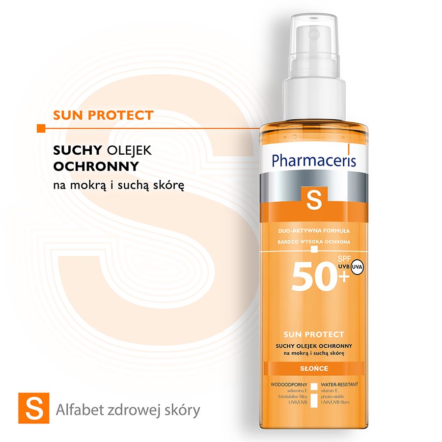 PHARMACERIS S Sun Protect suchy olejek ochronny do ciała SPF50+ 200 ml DERMOKOSMETYKI PHARMACERIS S Sun Protect suchy olejek ochronny do ciała SPF50+ 200 ml DERMOKOSMETYKI