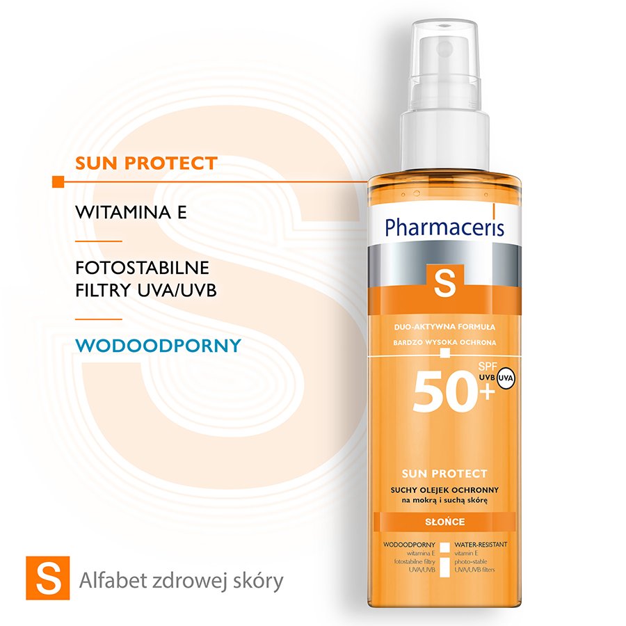 PHARMACERIS S Sun Protect suchy olejek ochronny do ciała SPF50+ 200 ml DERMOKOSMETYKI PHARMACERIS S Sun Protect suchy olejek ochronny do ciała SPF50+ 200 ml DERMOKOSMETYKI