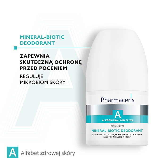 PHARMACERIS A Mineral-Biotic ultradelikatny dezodorant dla Kobiet i Mężczyzn 50ml DERMOKOSMETYKI PHARMACERIS A Mineral-Biotic ultradelikatny dezodorant dla Kobiet i Mężczyzn 50ml DERMOKOSMETYKI