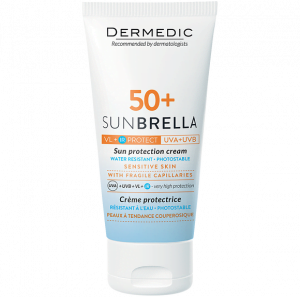 DERMEDIC Sunbrella SPF50+ krem ochronny do skóry wrażliwej i naczynkowej 50ml