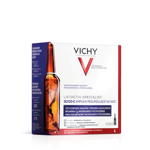 VICHY Liftactiv Glyco-C Peelingujące ampułki na noc, 30 sztuk (60 aplikacji)