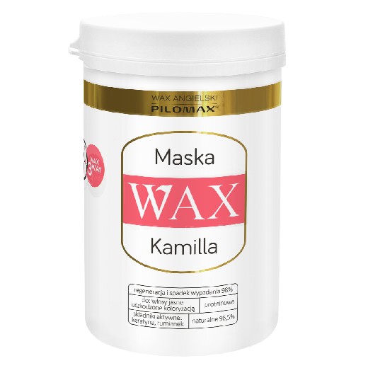 WAX Pilomax Kamilla Colour Care regenerująca maska do włosów farbowanych jasnych, 480ml