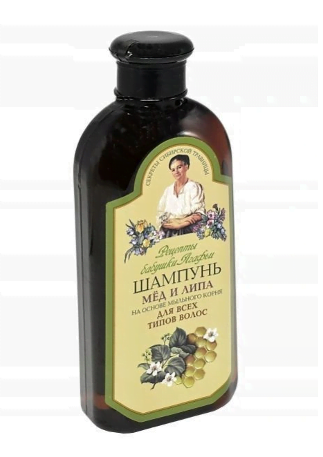 BABUSZKA szampon do włosów na bazie miodu i lipy, 350ml Szampony