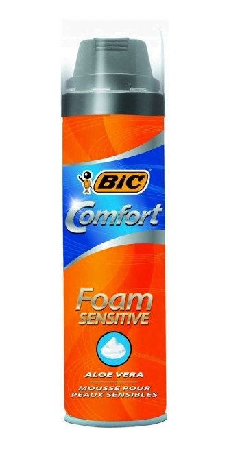 BIC Foam Sensitive, pianka do golenia z aloesem, 250ml Golenie