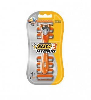 BIC Hybrid 3 maszynka do golenia z wymiennymi wkładami, 6 sztuk Golenie