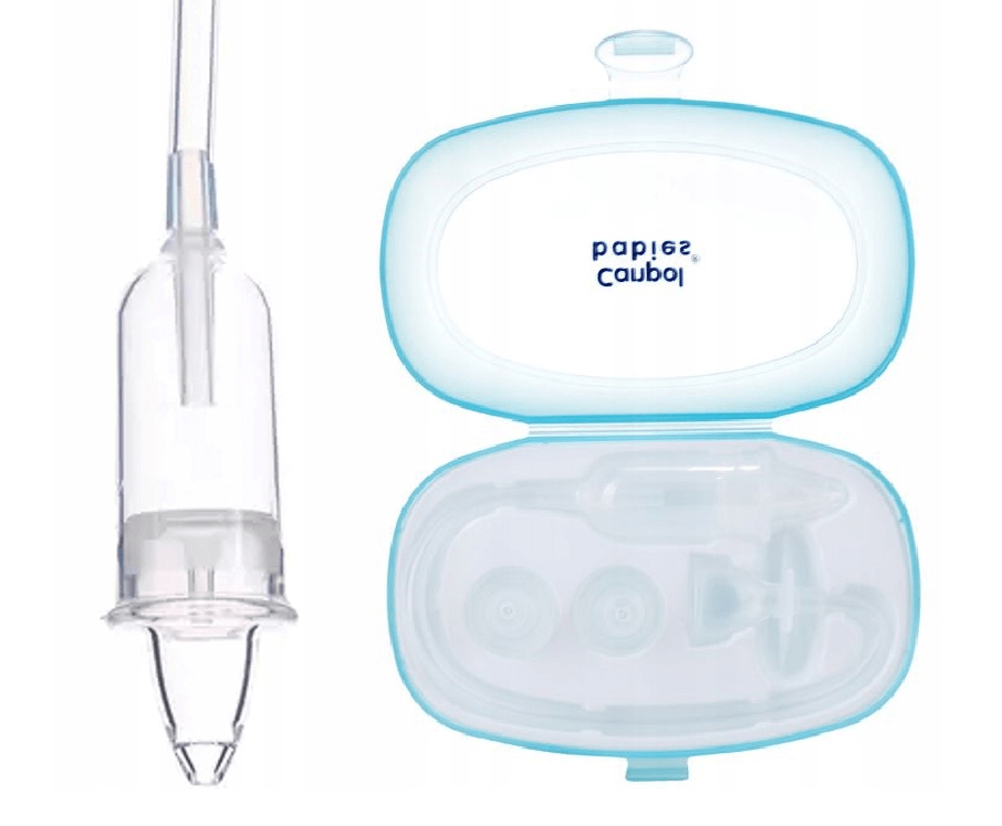 CANPOL aspirator do nosa, ręczny odciągacz kataru + etui Akcesoria