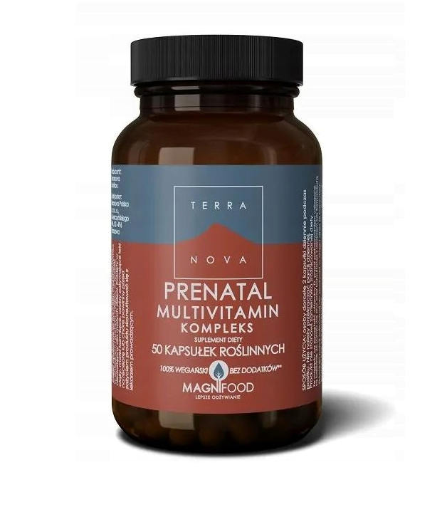 TERRANOVA suplement diety PRENATAL Multiwitamina dla kobiet w ciąży, 50 kapsułek roślinnych Suplementy