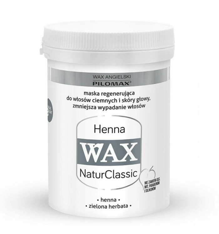 WAX Pilomax Henna regenerująca maska do włosów ciemnych i skóry głowy, 240ml Odżywki do włosów