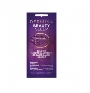 DERMIKA Beauty Sleep żelowa maseczka kojąca do twarzy, 10ml MASECZKI