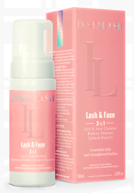 INSTALASH oczyszczająca pianka do mycia twarzy i rzęs 100 ml Demakijaż i oczyszczanie Instalash oczyszczająca pianka do mycia