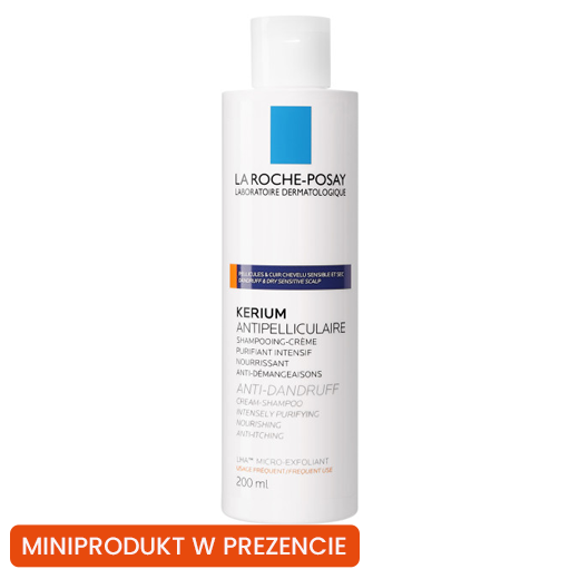 LA ROCHE-POSAY Kerium szampon przeciwłupieżowy na łupież suchy 200ml