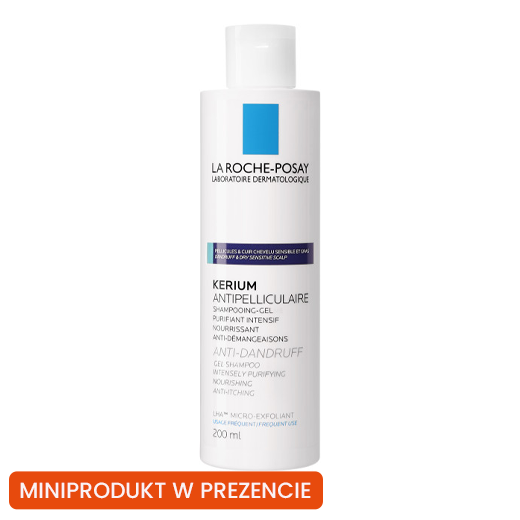 LA ROCHE-POSAY Kerium szampon przeciwłupieżowy na łupież tłusty 200ml