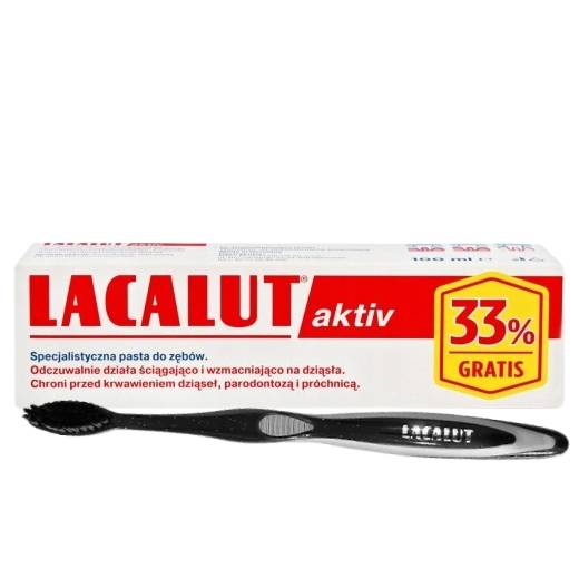 LACALUT Activ pasta do zębów parodontoza 100ml + szczoteczka
