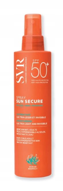 SVR SUn Secure spray nawilżający do opalania SPF50+ 200ml