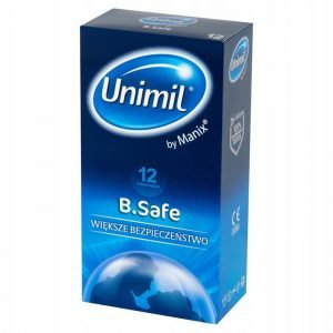 Unimil B.Safe grubsze prezerwatywy 12 sztuk