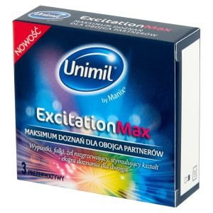 Unimil Excitation Max prezerwatywy 3 sztuki