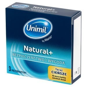 Unimil Natural+ cienkie prezerwatywy 3 sztki