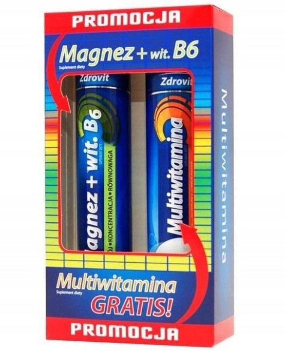 ZDROVIT magnez z witaminą b6 + multiwitamina zestaw