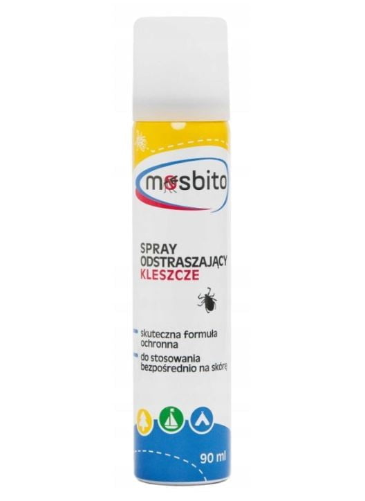 MOSBITO spray odstraszający kleszcze 90ml KLESZCZE I KOMARY MOSBITO spray odstraszający kleszcze 90ml