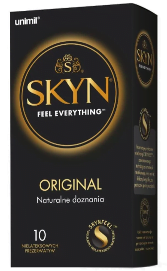 Prezerwatywy nielateksowe SKYN Orginal 10 sztuk PREZERWATYWY Skyn Orginal nielateksowe prezerwatywy 10 sztuk