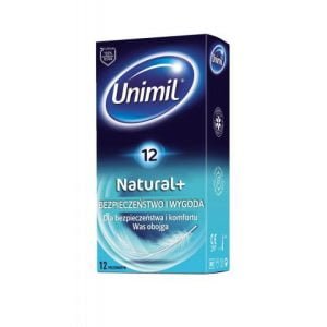 Unimil Natural+ cienkie prezerwatywy 12 sztuk