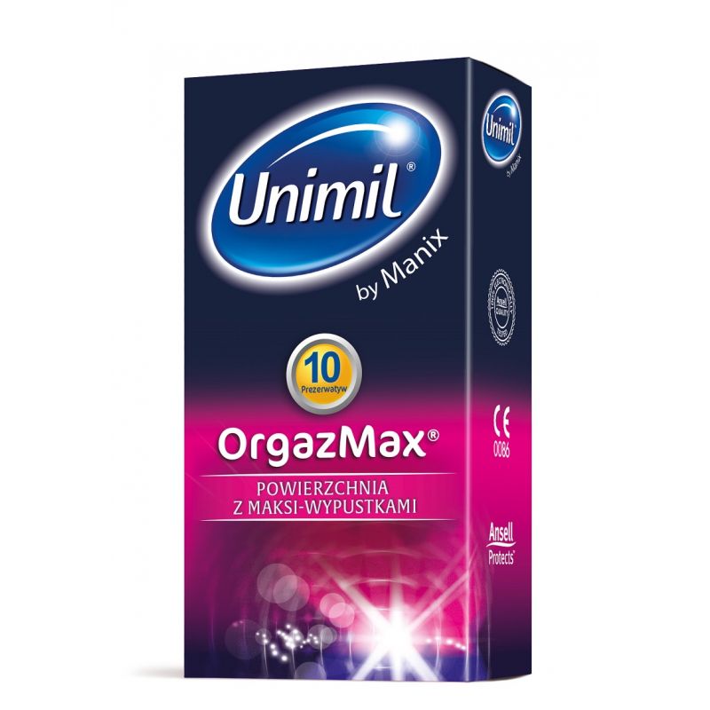 Unimil Orgazmax prezerwatywy z wypustkami 10 sztuk
