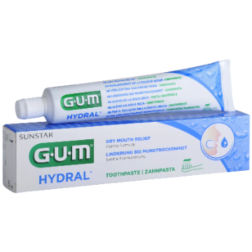 GUM Hydral pasta do zębów na suchość jamy ustnej 75ml JAMA USTNA GUM Hydral pasta do zębów