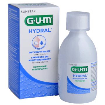 GUM Hydral nawilżający płyn do płukania jamy ustnej 300ml JAMA USTNA GUM Hydral nawilżający płyn do płukania 300ml
