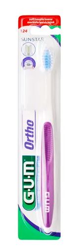 GUM Ortho szczoteczka do zębów z aparatem miękka JAMA USTNA GUM Ortho szczoteczka do zębów z aparatem miękka JAMA USTNA