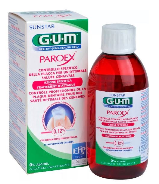 GUM Paroex 0,12% płyn do płukania ust 300ml JAMA USTNA GUM Paroex 0,12% płyn do płukania ust 300ml