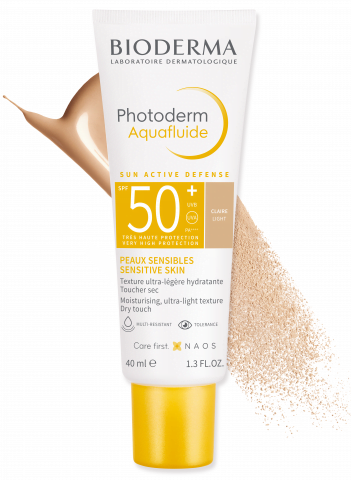 BIODERMA Photoderm Aquafluide SPF50+ ultralekki fluid do skóry normalnej odcień jasny 40ml OCHRONA PRZECIWSŁONECZNA BIODERMA Photoderm Aquafluide SPF50+ ultralekki fluid do skóry normalnej odcień jasny 40ml OCHRONA PRZECIWSŁONECZNA