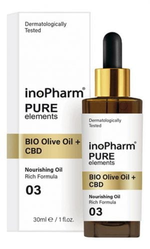 InoPharm Pure serum do twarzy i szyi z ekstraktem z konopi i biooliwą z oliwek 30 ml
