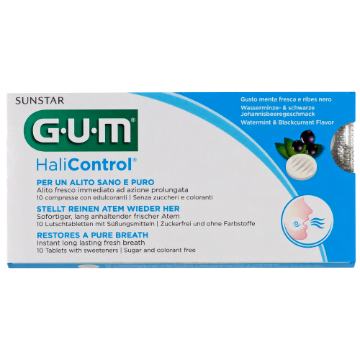 GUM HaliControl tabletki na nieświeży oddech 10 tabletek JAMA USTNA GUM HaliControl tabletki