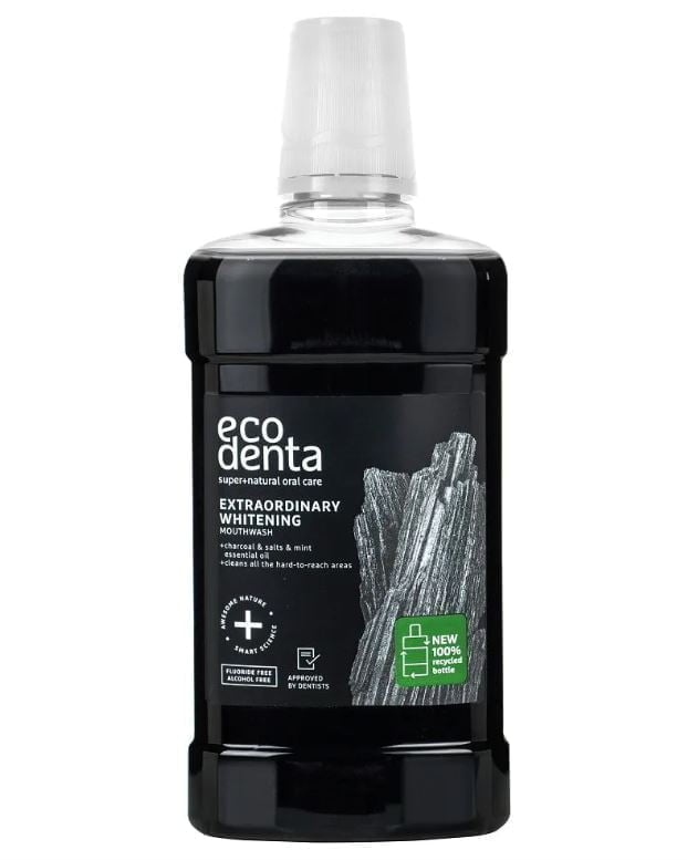 ECODENTA płyn wybielający do płukania jamy ustnej z aktywnym węglem 500ml JAMA USTNA ECODENTA płyn wybielający do płukania jamy ustnej z aktywnym węglem 500ml