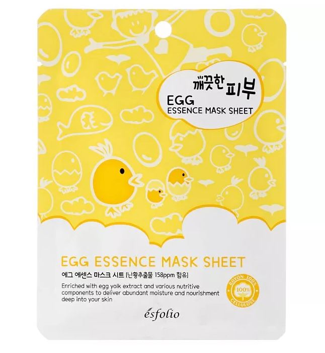 ESFOLIO Egg Essence odżywcza maska w płachcie z żółtek jaj 25ml