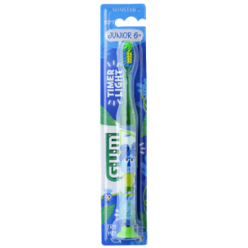GUM szczoteczka do zębów dla dzieci Light-Up Junior 6+ JAMA USTNA Gum Junior Light-Up szczoteczka