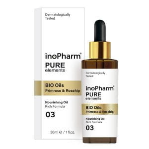 inoPharm Pure Elements serum do twarzy z bioolejkiem z wiesiołka i dzikiej róży 30ml