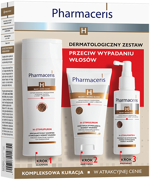 PHARMACERIS H dermatologiczny zestaw przeciw wypadaniu włosów DERMOKOSMETYKI