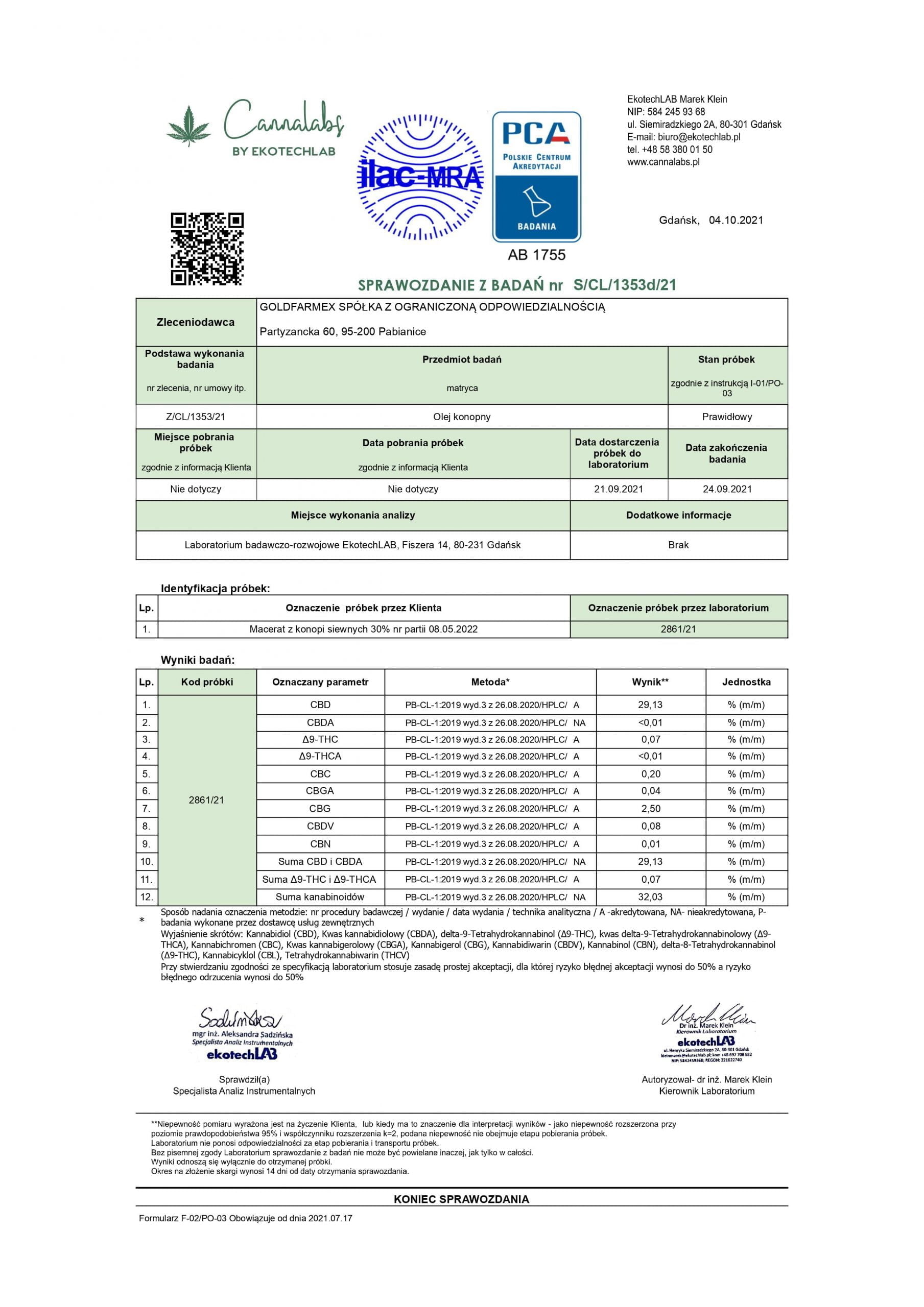 Olejek konopny CBD CBG 30% macerat z konopi 10 ml WITAMINY I MINERAŁY Olejek konopny CBD CBG 30% macerat z konopi 10 ml WITAMINY I MINERAŁY
