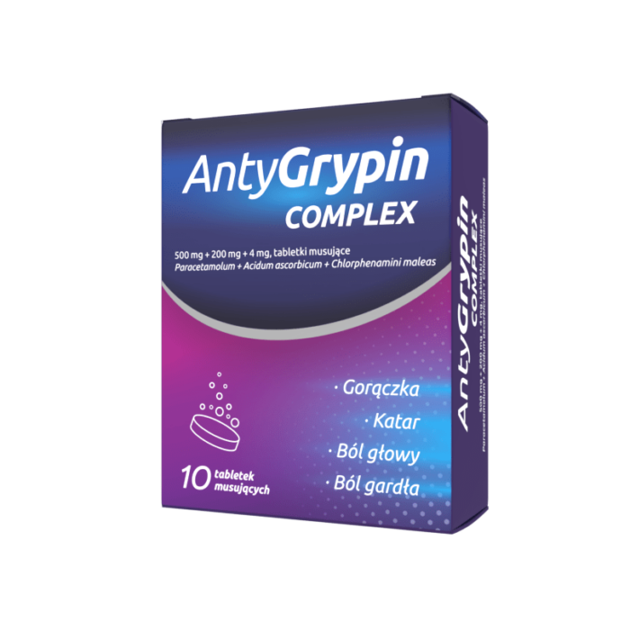 AntyGrypin Complex tabletki musujące na przeziębienie