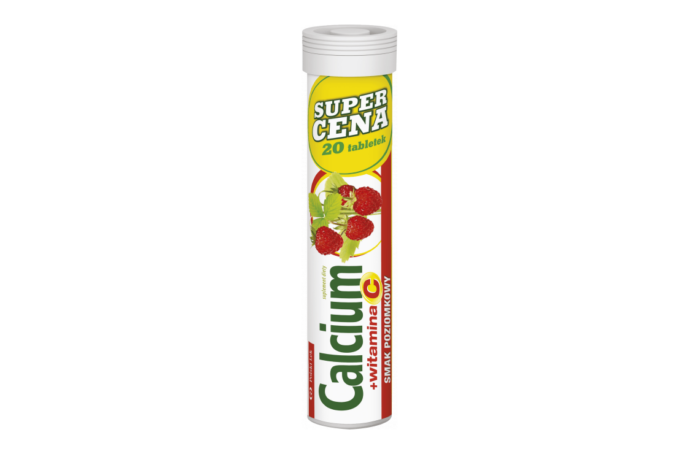 Calcium + witamina C 20 tabletek poziomka