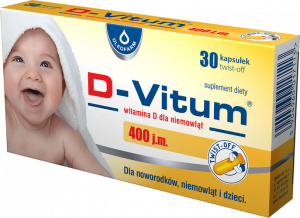 D-VITUM witamina D dla niemowląt 400 j.m 30 kapsułek twist-off