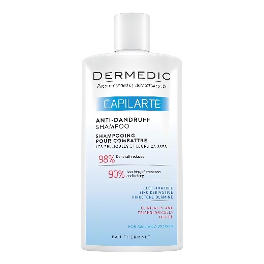 DERMEDIC Capilarte szampon przeciwłupieżowy 300ml łupież suchy i tłusty
