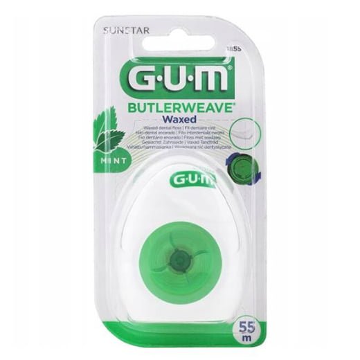 GUM Butlerweave nić woskowana miętowa 55m JAMA USTNA