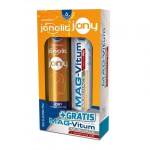 JONOLIT JONY elektrolity + MAG-VITUM B6 20 tabletek musujących + 20 tabletek gratis
