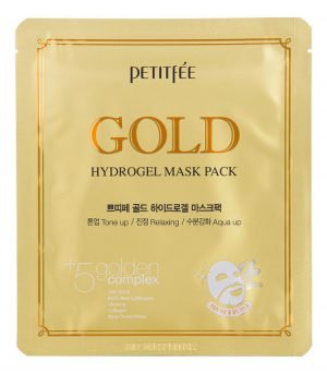 PETITFEE Gold hydrożelowa maseczka nawilżająca ze złotem 32g