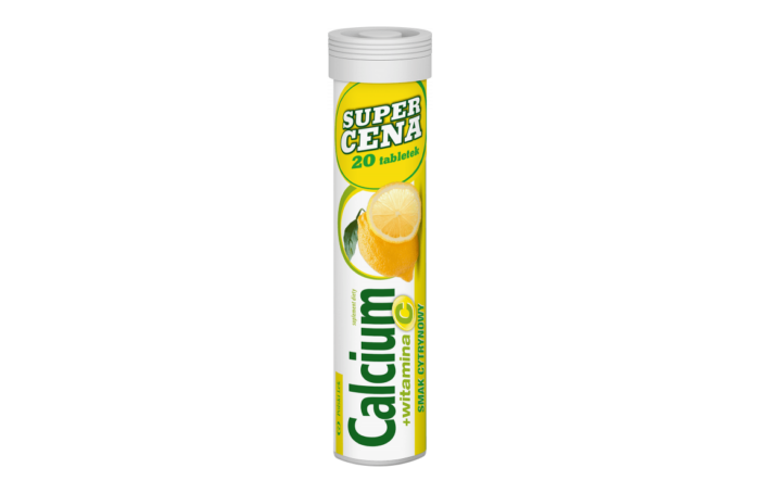 Calcium + witamina C wapń 300mg smak cytrynowy