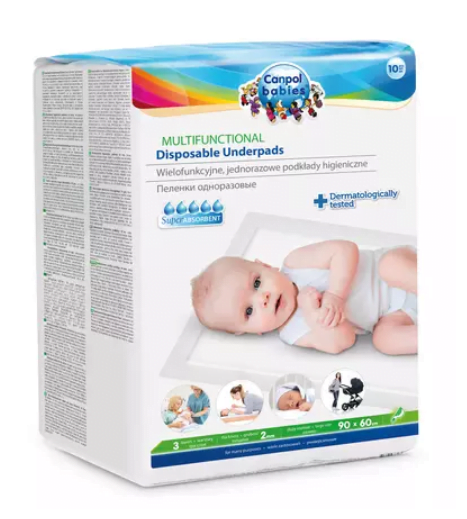 Canpol Babies podkłady higieniczne 10 sztuk 90x60 cm