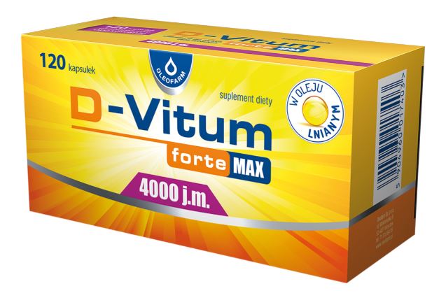D-Vitum Forte MAX witamina D3 4000 j.m. 120 kapsułek